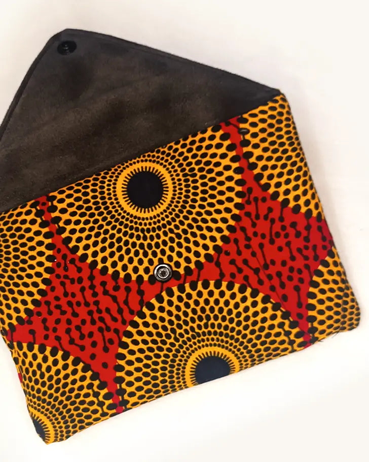 pochette Zandu en wax - pochette Zandu en wax Sewing by Jee - pochette wax - pochette en wax