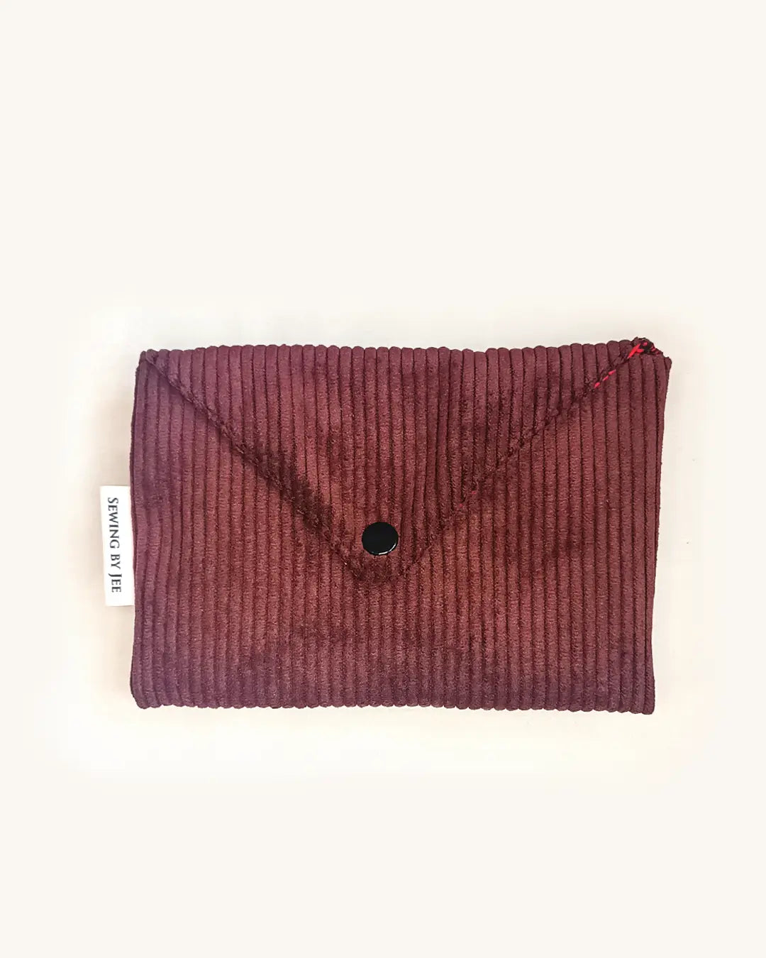 pochette velours côtelé grenada - pochette en velours côtelé grenada Sewing by Jee - pochette velours côtelé