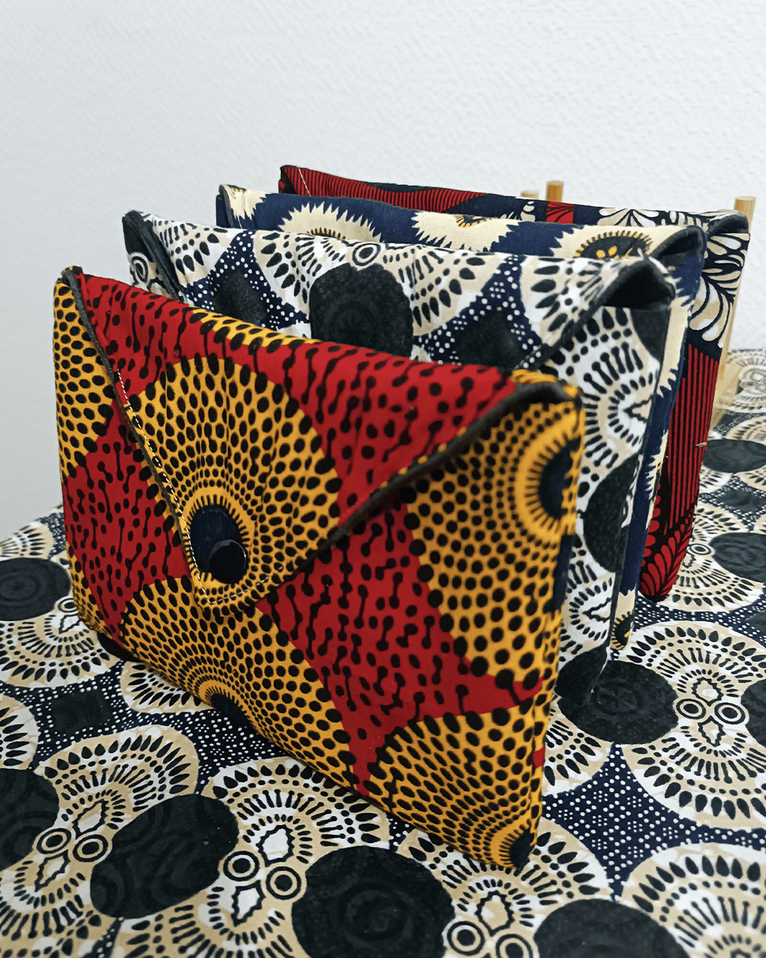 pochettes en wax - pochettes en wax Sewing by Jee - pochettes wax - pochette en wax
