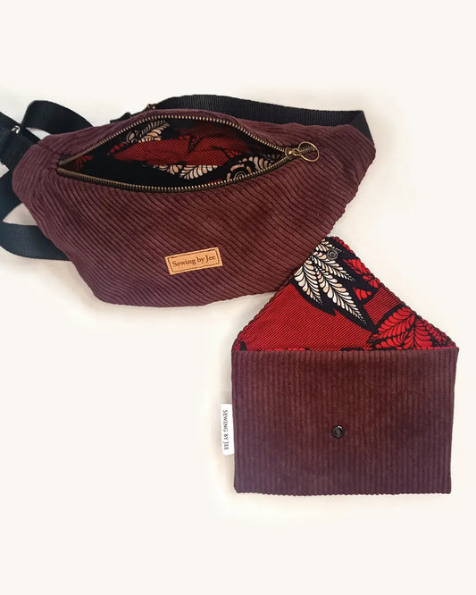 Pack Grenada sac banane en velours côtelé & pochette en velours côtelé - sac banane en velours côtelé Grenada - pochette en velours côtelé Grenada 