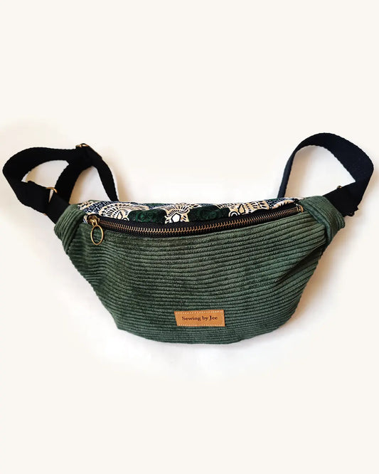 Sac Banane vert en velours côtelé -
Sac Banane vert en velours côtelé Sewing by Jee - Sac Banane en velours côtelé