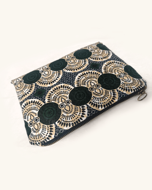 Trousse inaya en wax - Trousse inaya  en wax Sewing by Jee - trousse wax - trousse en wax