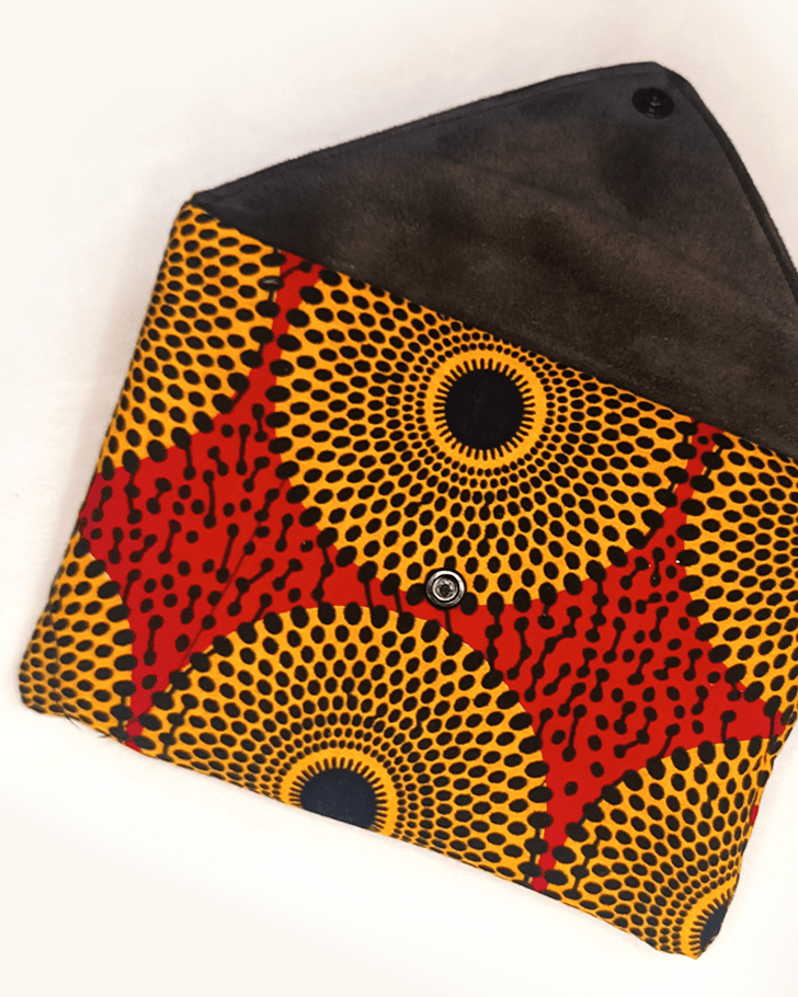 pochette Zandu en wax - pochette Zandu en wax Sewing by Jee - pochette wax - pochette en wax