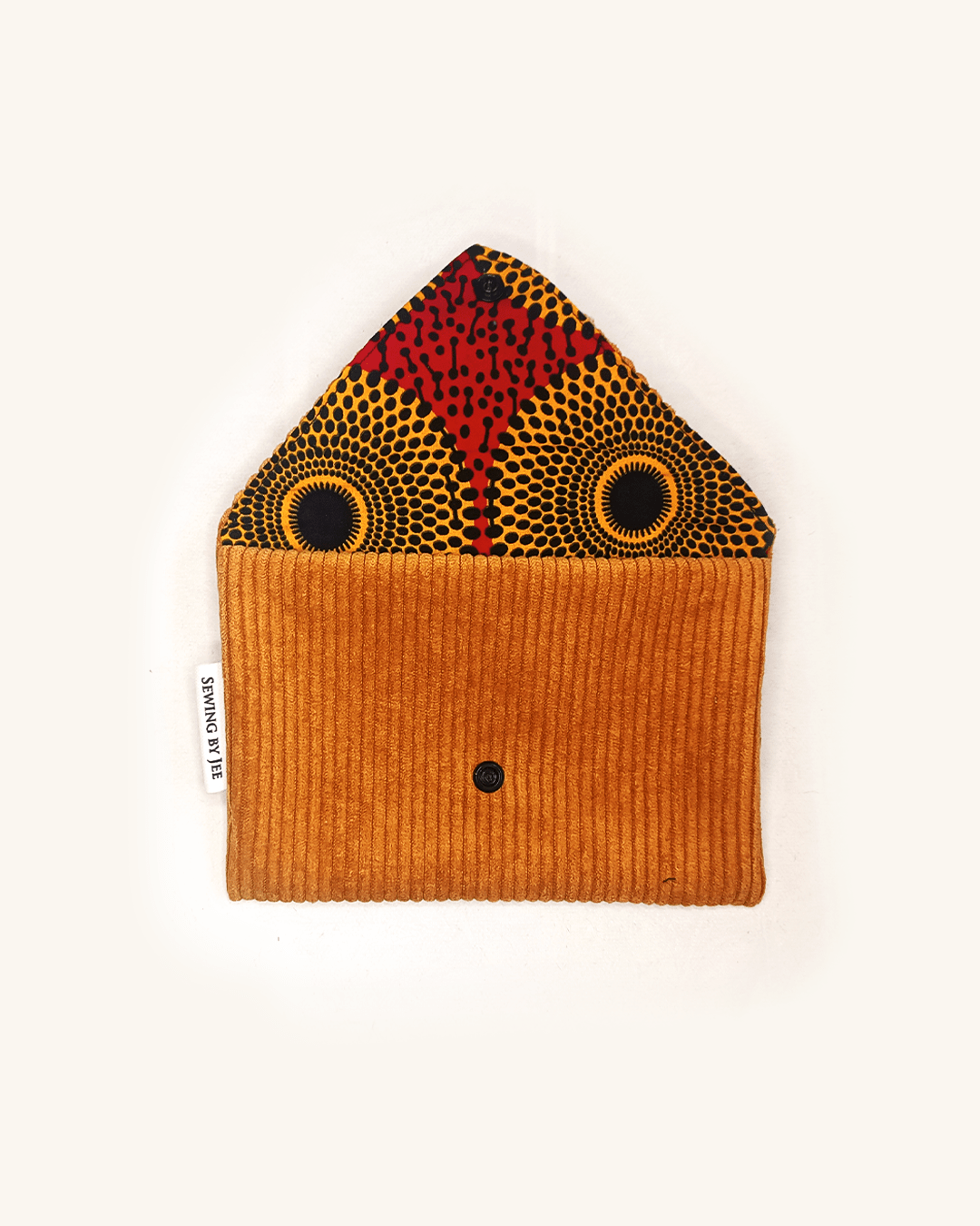 pochette velours côtelé mustard - pochette en velours côtelé mustard Sewing by Jee - pochette velours côtelé