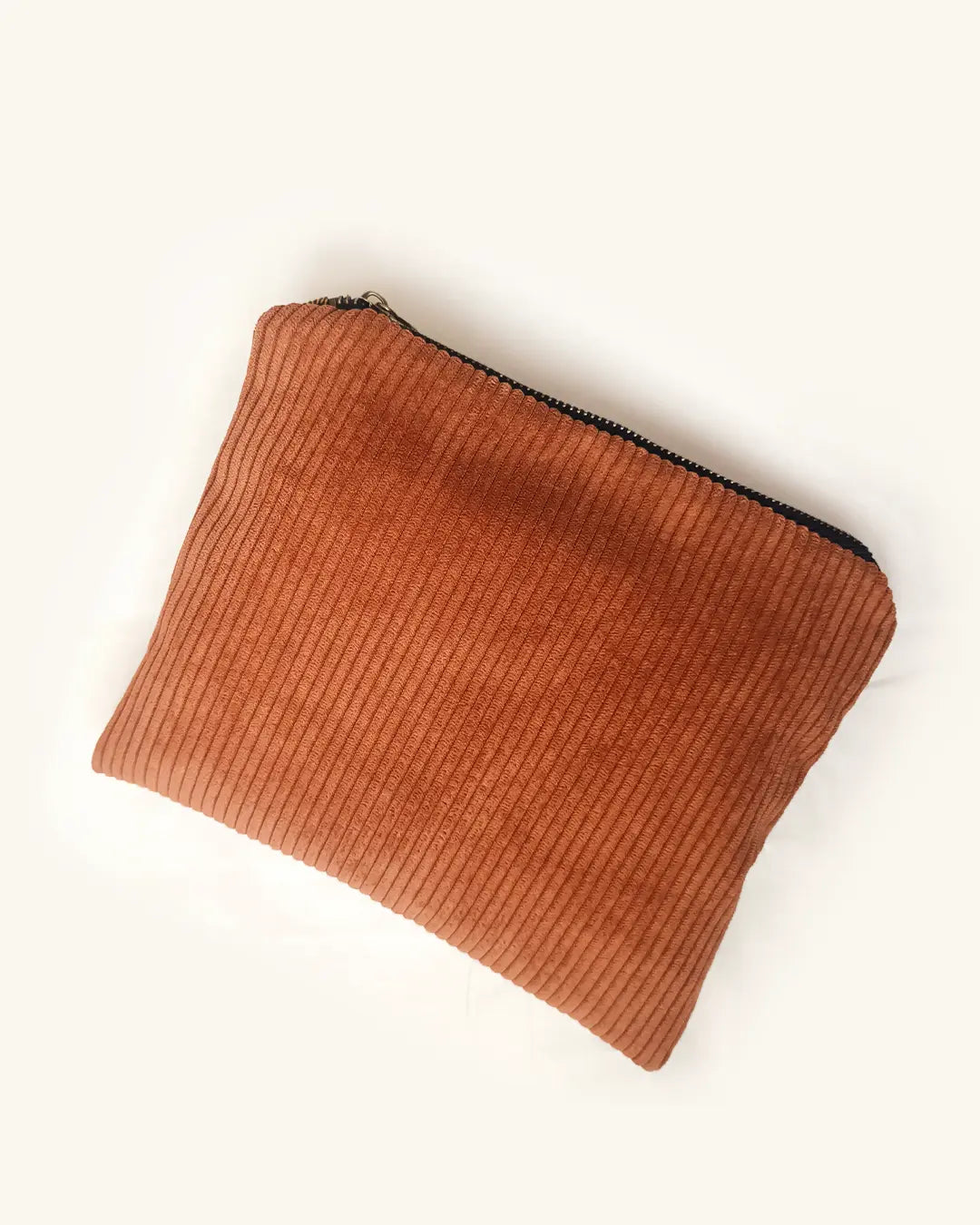 trousse en velours côtelé papaya Sewing by Jee - trousse velours côtelé - trousse velours - 