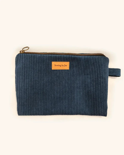 trousse en velours côtelé azura Sewing by Jee - trousse velours côtelé - trousse velours - 